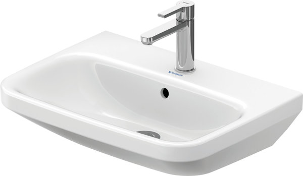 overflow, Duravit hole 1 tap DuraStyle hole washbasin with bench, with 60cm tap