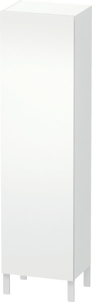 Duravit L-Cube - Armario alto para baño 1760x400x363 mm, bisagras a la  izquierda, blanco mate LC1180L1818