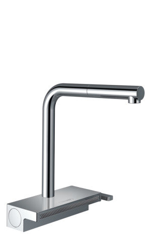 hansgrohe Aquno Select M81 single lever kitchen mixer 250, pull-out spout, 2jet, 6.9 l/min