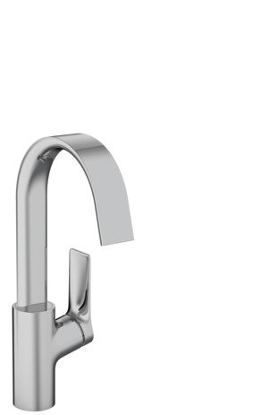 Hansgrohe Vivenis, single lever basin mixer 210 with swivel spout and pop-up waste, 139 mm projection, 75030