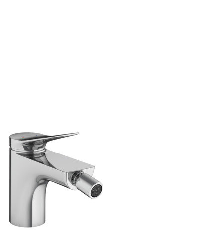 Hansgrohe Vivenis, single lever bidet mixer with pop-up waste, projection 130 mm, 75200