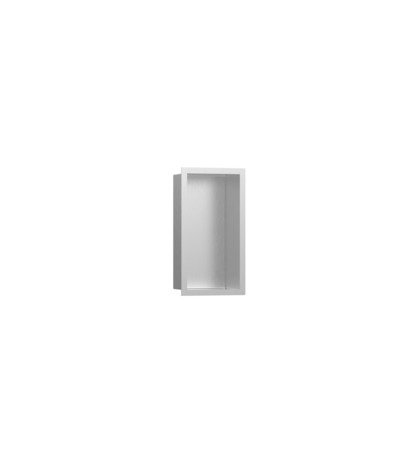 hansgrohe XtraStoris Individual wall niche brushed stainless steel with design frame, 300x150x100 mm, 56094
