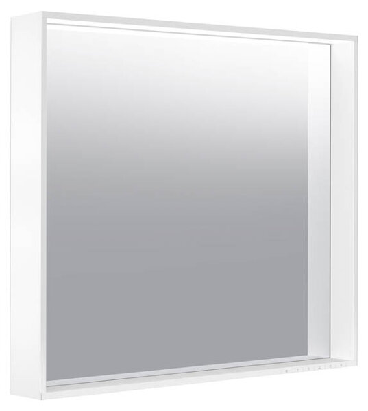 Keuco X-Line light mirror 33298, mirror heating, light colour 2700-6500 Kelvin, 800 x 700 x 105 mm