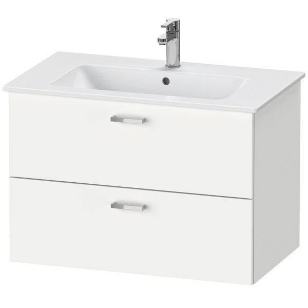 Duravit XBase vanity unit wall-hung W:80 cm with 2 drawers, XB61210