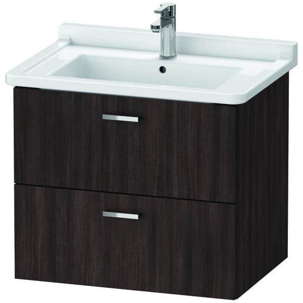 Duravit XBase vanity unit wall-hung W:65 cm with 2 drawers, XB61850